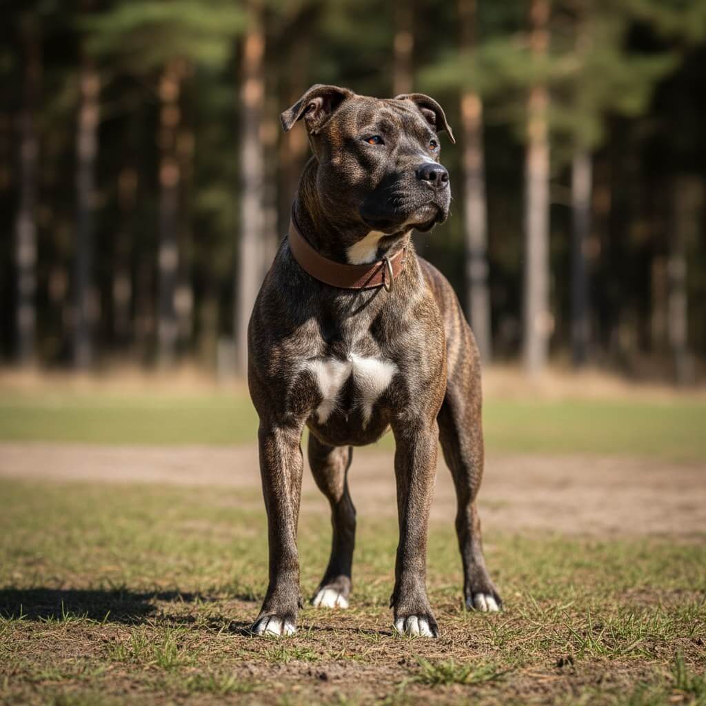 Four pitbull type breeds comparison APBT American Staffordshire Staffordshire Bull Terrier American Bully