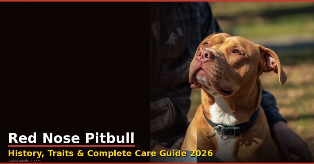 red nose pitbull history traits complete care guide 2026
