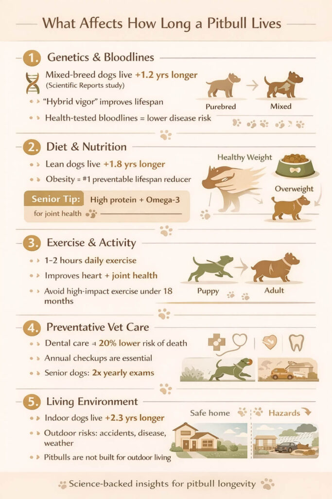 factors-affecting-pitbull-lifespan-infographics