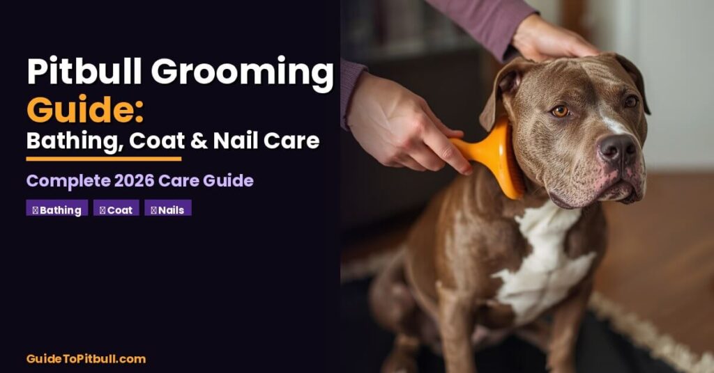 pitbull grooming guide bathing coat and nail care complete
